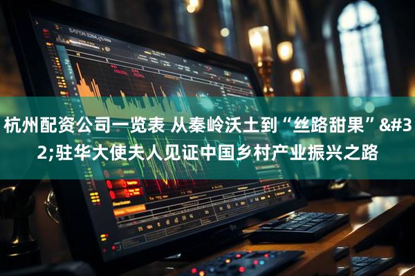 杭州配资公司一览表 从秦岭沃土到“丝路甜果” 驻华大使夫人见证中国乡村产业振兴之路